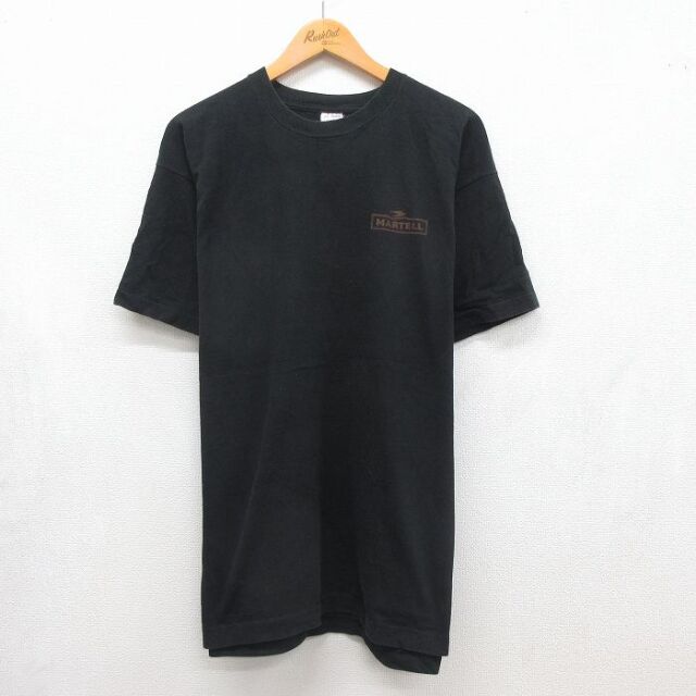 フルーツオブザルーム 90s 半袖Tシャツ MARTELL ブラック メンズXL相当 | 古着
