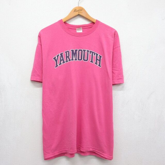 半袖Tシャツ ヤーマス ピンク メンズXL相当 | 古着
