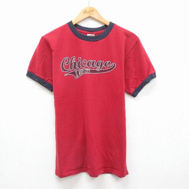 00s 半袖Tシャツ シカゴ レッド メンズM相当 | 古着