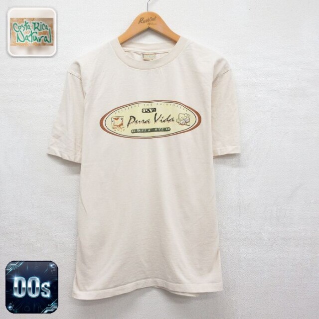 00s 半袖Tシャツ コスタリカ ベージュ メンズL相当 | 古着