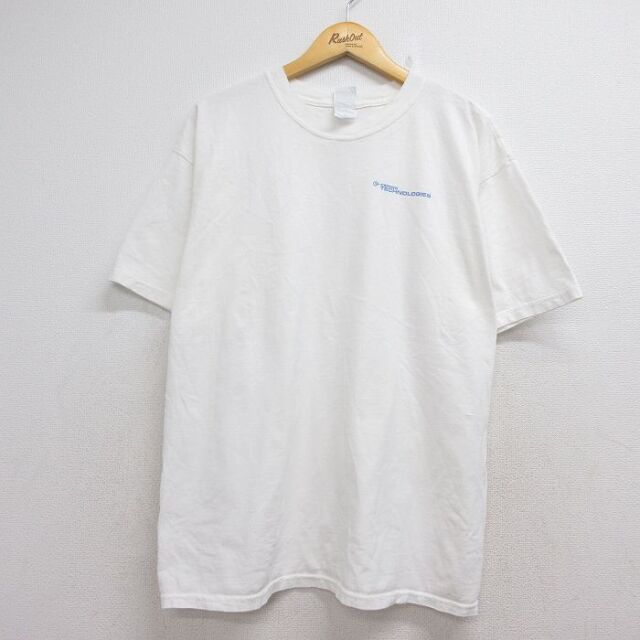 00s 半袖Tシャツ テクノロジー ホワイト メンズXL相当 | 古着