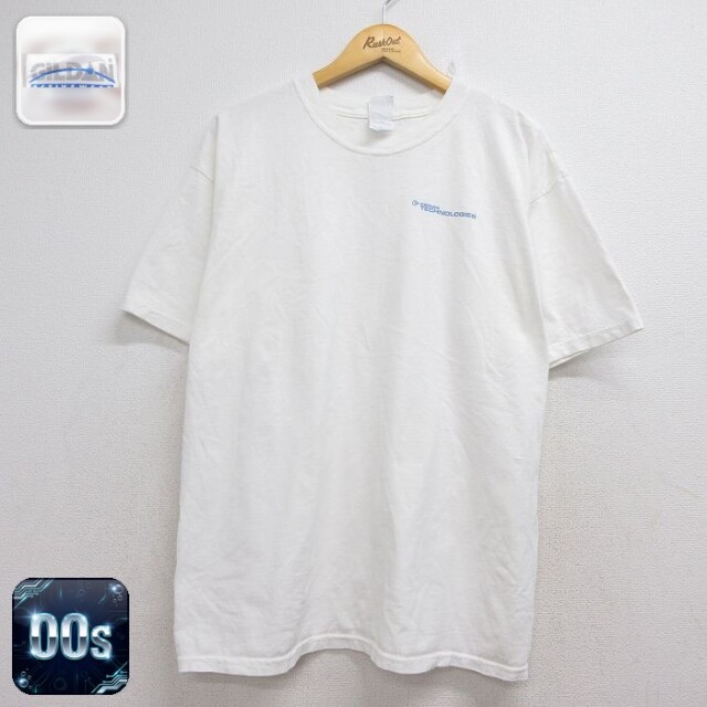 00s 半袖Tシャツ テクノロジー ホワイト メンズXL相当 | 古着