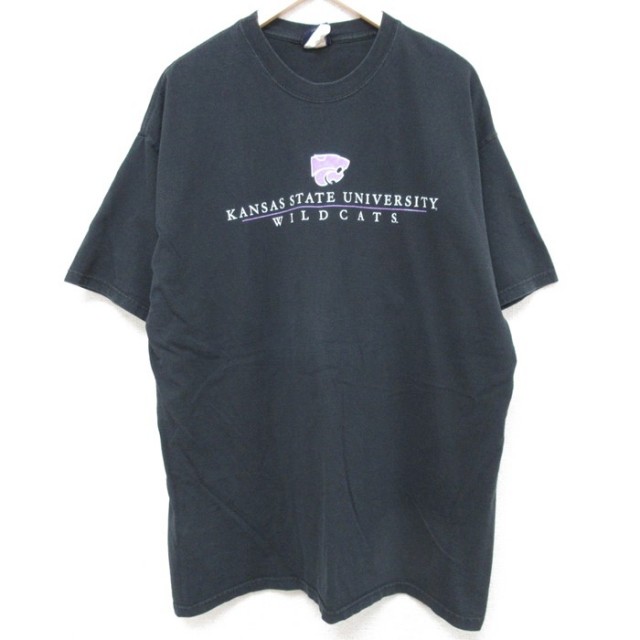 00s 半袖Tシャツ カンザス大学 ブラック XL | 古着