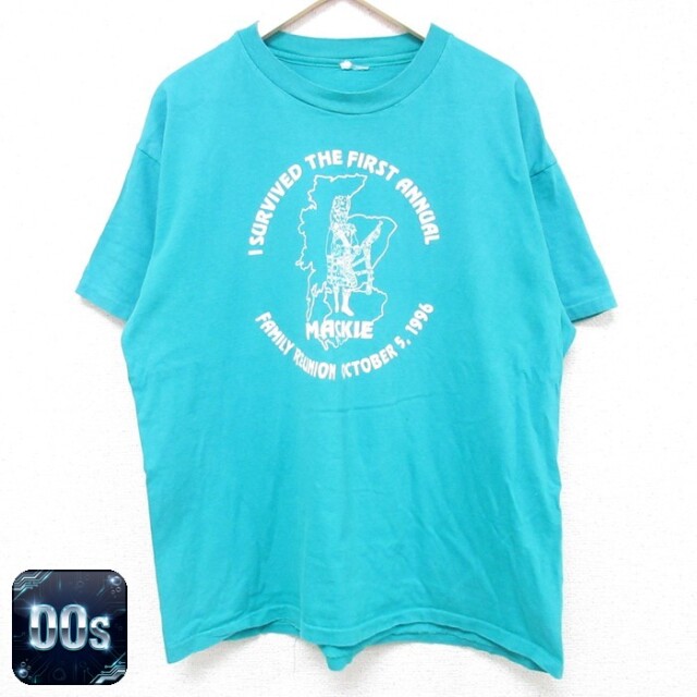 00s 半袖Tシャツ MACKIE ライトブルー XL | 古着