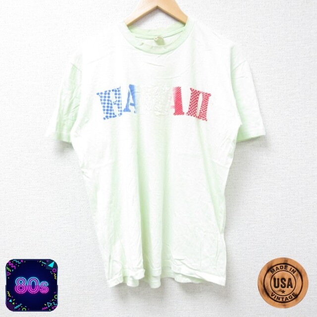 ヘインズ 80s 半袖Tシャツ ハワイ グリーン L | 古着