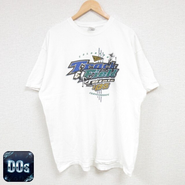 00s 半袖Tシャツ Track Field コロラド ホワイト XL | 古着