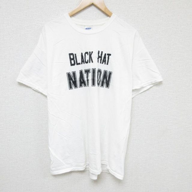 00s 半袖Tシャツ BLACK HAT ホワイト XL | 古着