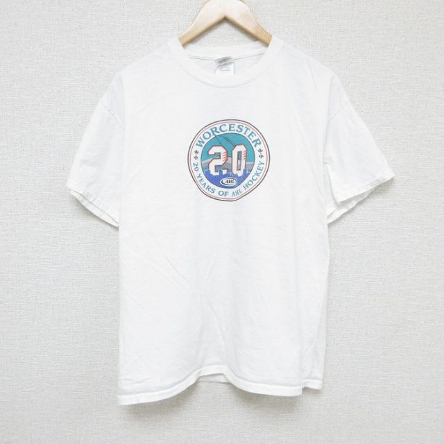 00s 半袖Tシャツ ホッケー ホワイト XL | 古着