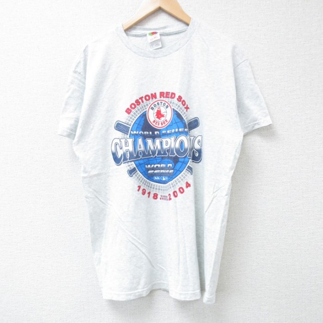 フルーツオブザルーム 00s 半袖Tシャツ ボストンレッドソックス グレー L | 古着