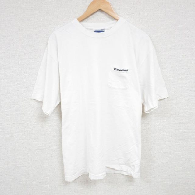 リーボック 00s 半袖Tシャツ ワンポイントロゴ ホワイト L | 古着