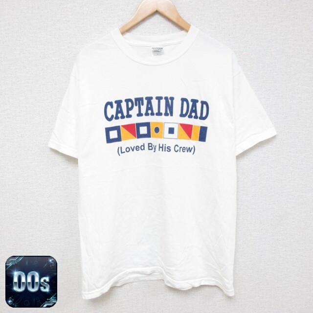 00s 半袖Tシャツ CAPTAIN DAD ホワイト L | 古着