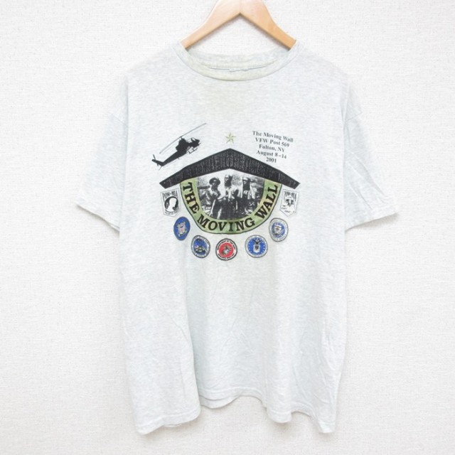 00s 半袖Tシャツ ヘリコプター グレー XL | 古着