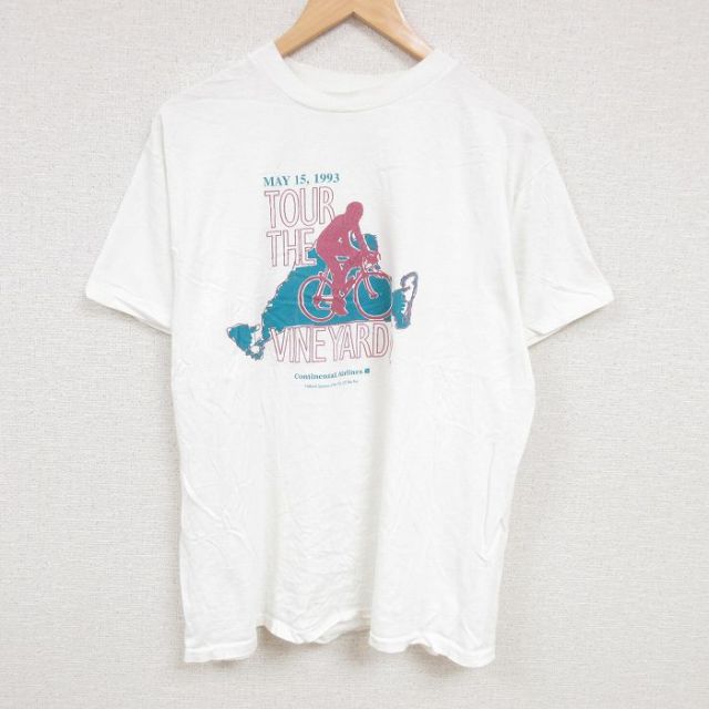 ヴィンヤード 90s 半袖Tシャツ ロードバイク ホワイト XL | 古着