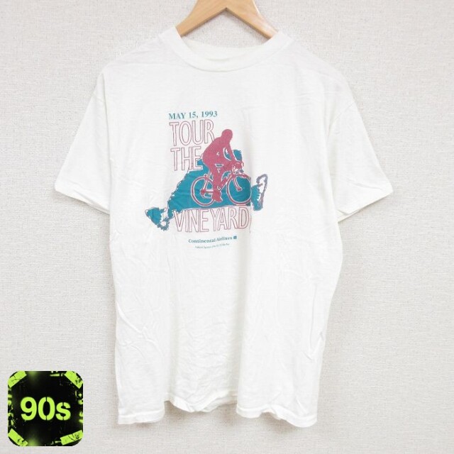 ヴィンヤード 90s 半袖Tシャツ ロードバイク ホワイト XL | 古着