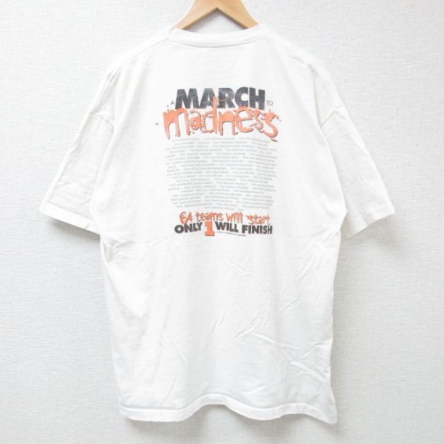 90s 半袖Tシャツ バスケットボール ホワイト XL | 古着