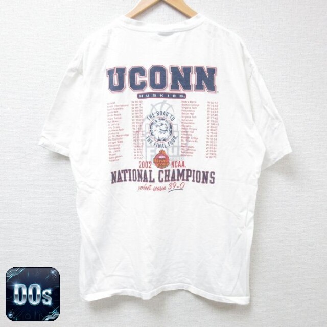 00s 半袖Tシャツ UCONN ホワイト XL | 古着