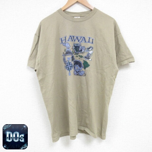 フルーツオブザルーム 00s 半袖Tシャツ ハワイ ベージュ XL | 古着