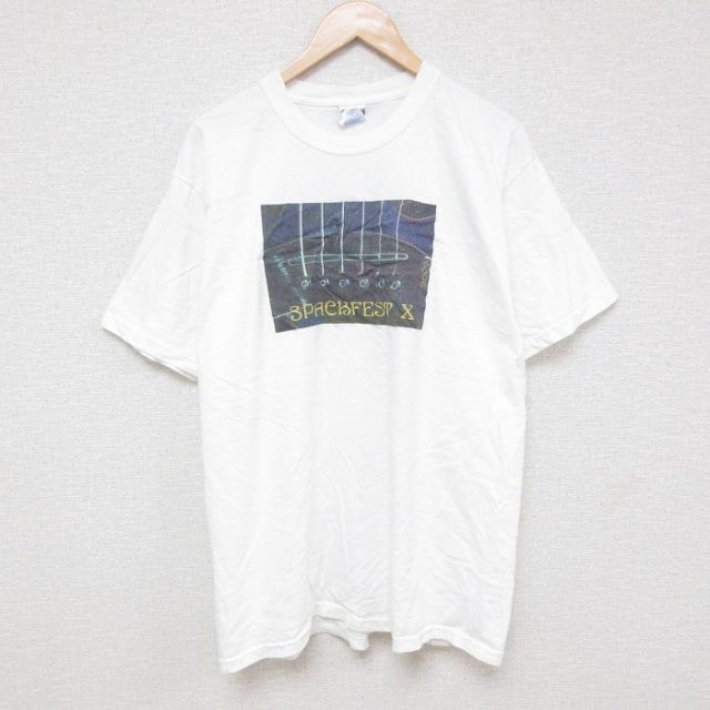 00s 半袖Tシャツ 宇宙 ホワイト L | 古着