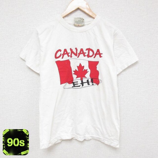 【50%OFF】90s 半袖Tシャツ カナダ ホワイト M | 古着