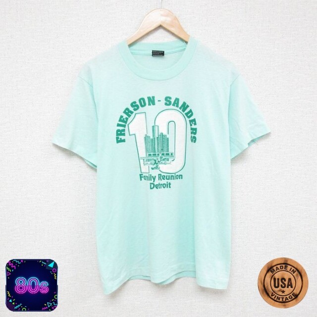 【50%OFF】スクリーンスターズ 80s 半袖Tシャツ FRIERSON SANDERS グリーン M | 古着