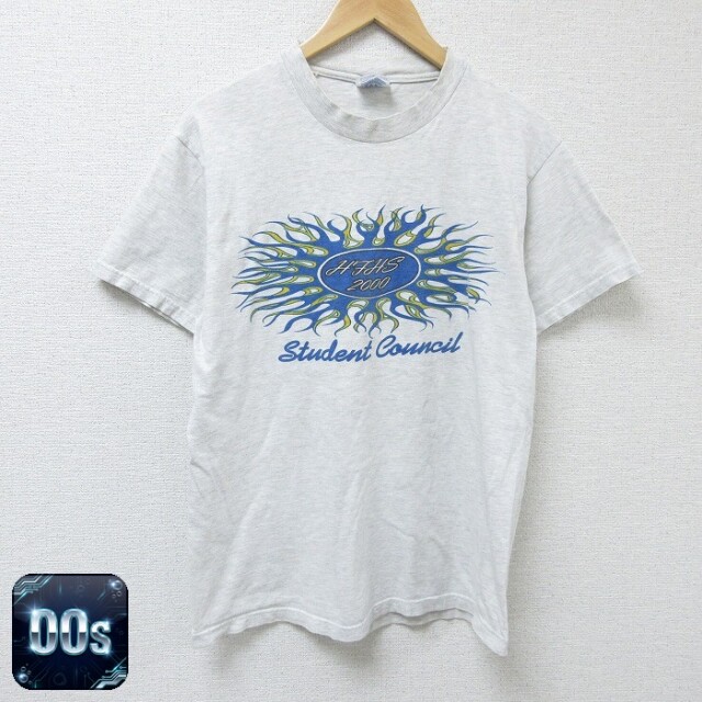 ヘインズ 00s 半袖Tシャツ HJHS グレー霜降り M | 古着