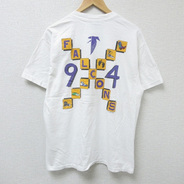 ヘインズ 90s 半袖Tシャツ ファルコンズ ホワイト L | 古着
