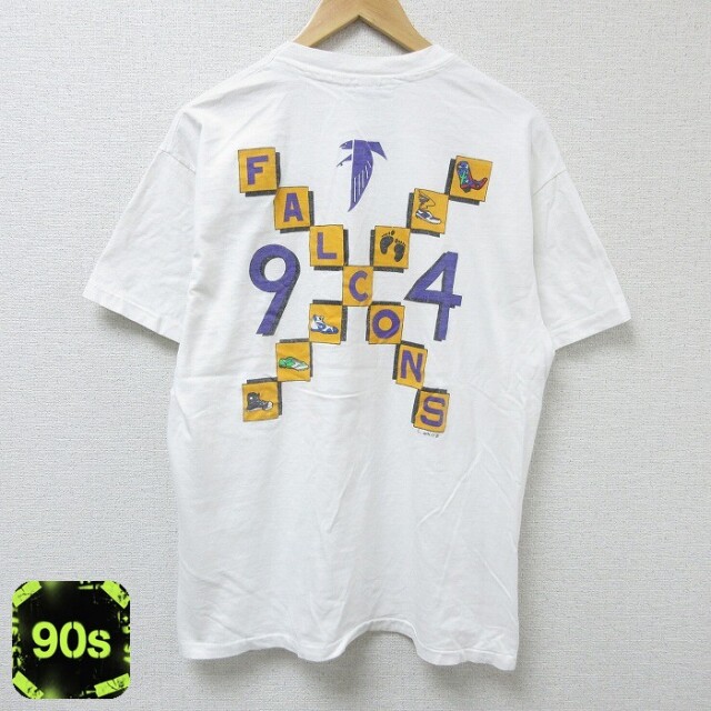 ヘインズ 90s 半袖Tシャツ ファルコンズ ホワイト L | 古着