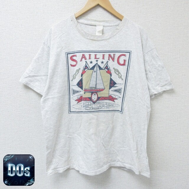 【50%OFF】00s 半袖Tシャツ ヨットセーリング グレー XL | 古着