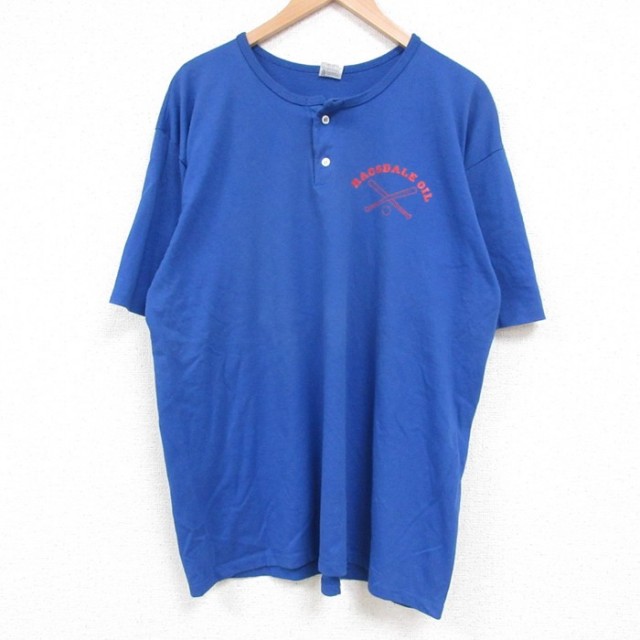90s 半袖Tシャツ RAGSDALE OIL ブルー L | 古着