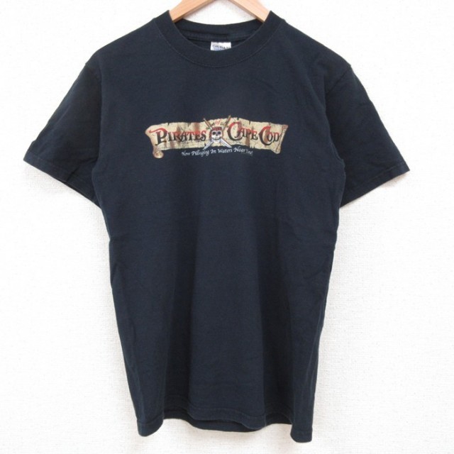 【50%OFF】00s 半袖Tシャツ パイレーツケープコッド ブラック S | 古着