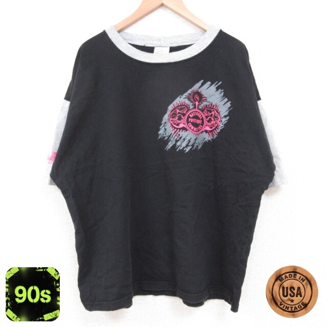 【50%OFF】90s 半袖Tシャツ 筋肉 ブラック XL | 古着