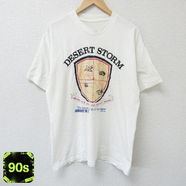 【50%OFF】90s 半袖Tシャツ 湾岸戦争 ホワイト XL | 古着