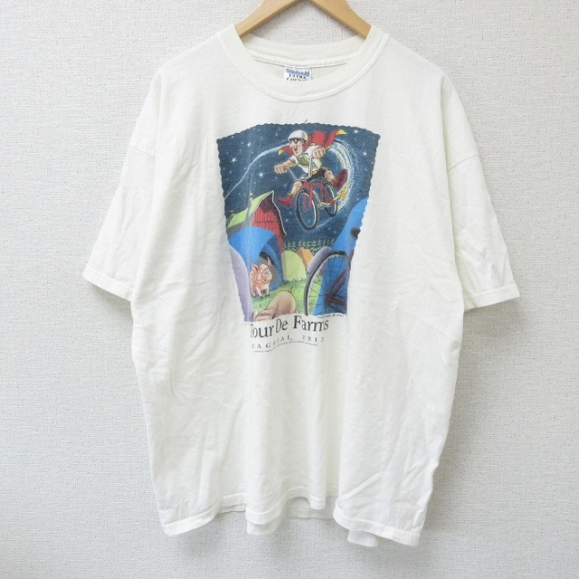 XL★古着 半袖 ビンテージ Tシャツ メンズ 00年代 00s Tour 大きいサイズ コットン クルーネック 白 ホワイト 25jun07 中古
