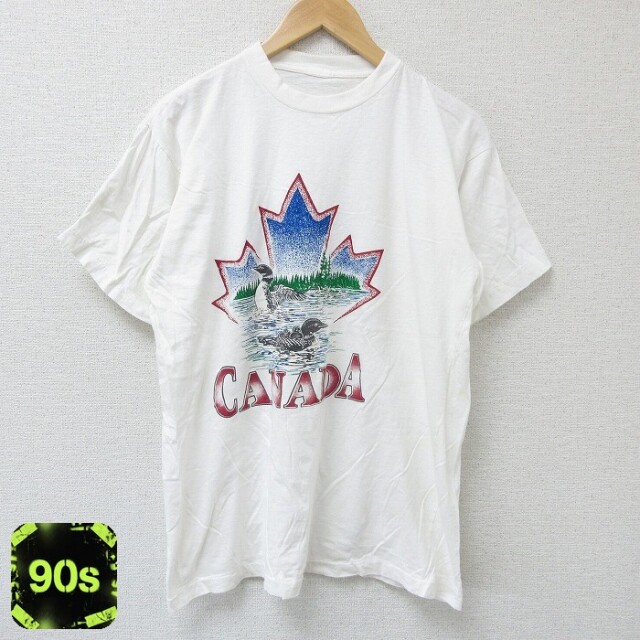 【50%OFF】90s 半袖Tシャツ カナダ ホワイト L | 古着