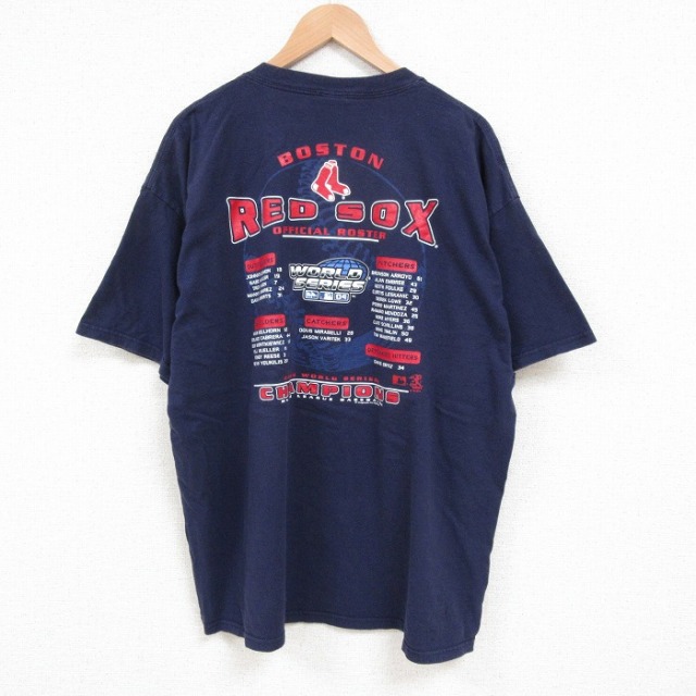 00s 半袖Tシャツ ボストンレッドソックス ネイビー XL | 古着