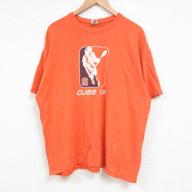 00s 半袖Tシャツ ラクロス オレンジ XL | 古着