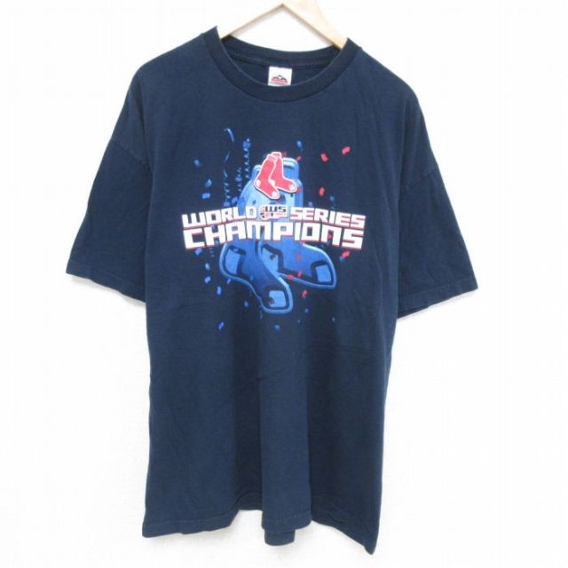 00s 半袖Tシャツ ボストンレッドソックス ネイビー XL | 古着