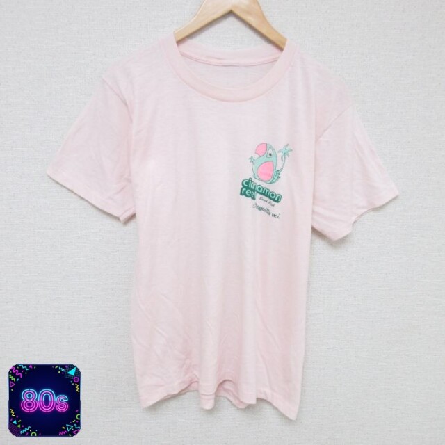 【50%OFF】80s 半袖Tシャツ 鳥 ピンク L | 古着