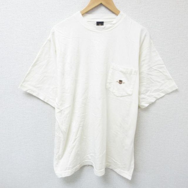 GANT 00s 半袖Tシャツ 胸ポケット付き ホワイト XL | 古着