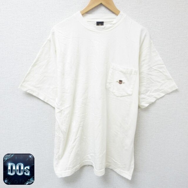 【50%OFF】GANT 00s 半袖Tシャツ 胸ポケット付き ホワイト XL | 古着