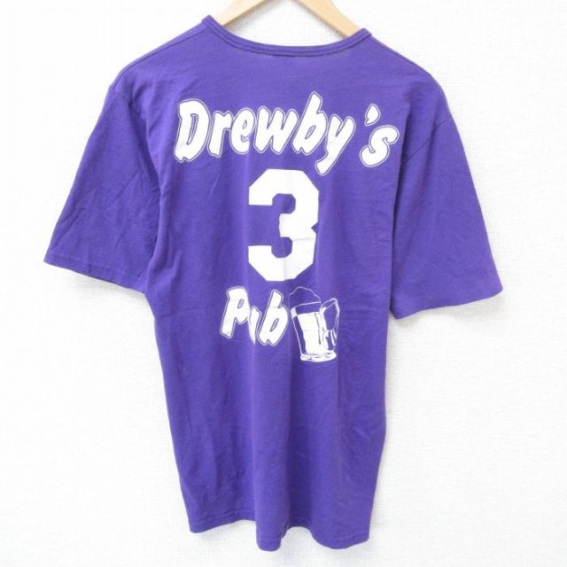 【50%OFF】00s 半袖Tシャツ ビール パープル M | 古着