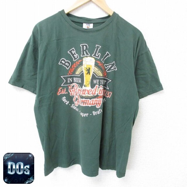 【50%OFF】00s 半袖Tシャツ ベルリン グリーン XL | 古着