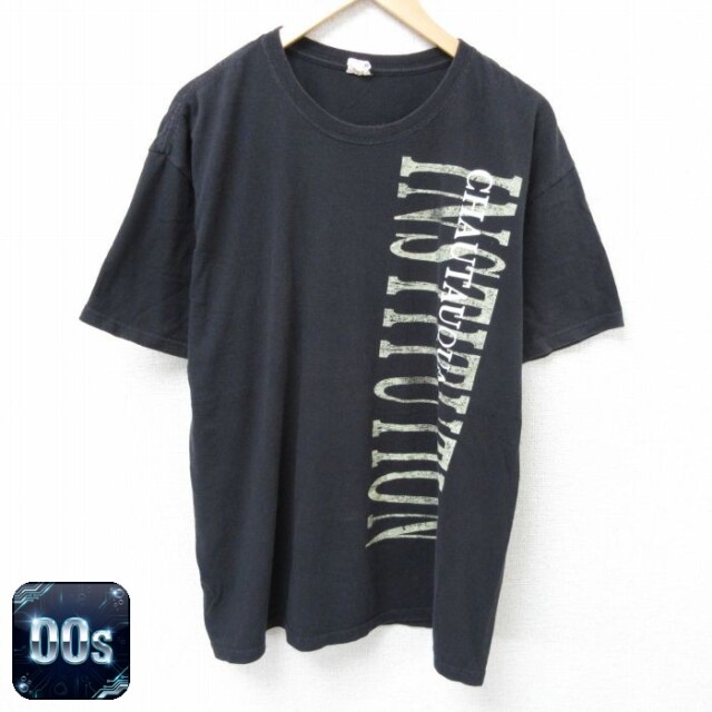 【50%OFF】00s 半袖Tシャツ インスティチューション ブラック XL | 古着