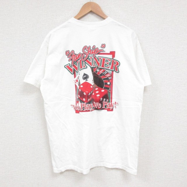 00s 半袖Tシャツ サイコロ ホワイト L | 古着