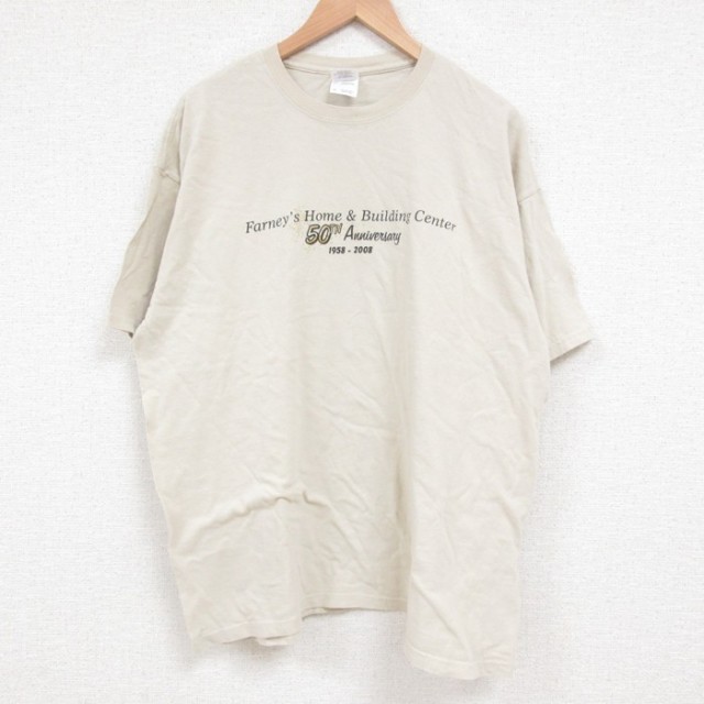 00s 半袖Tシャツ 50周年記念 ベージュ XL | 古着