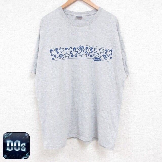 【50%OFF】ヘインズ 00s 半袖Tシャツ ハイビスカス グレー XL | 古着
