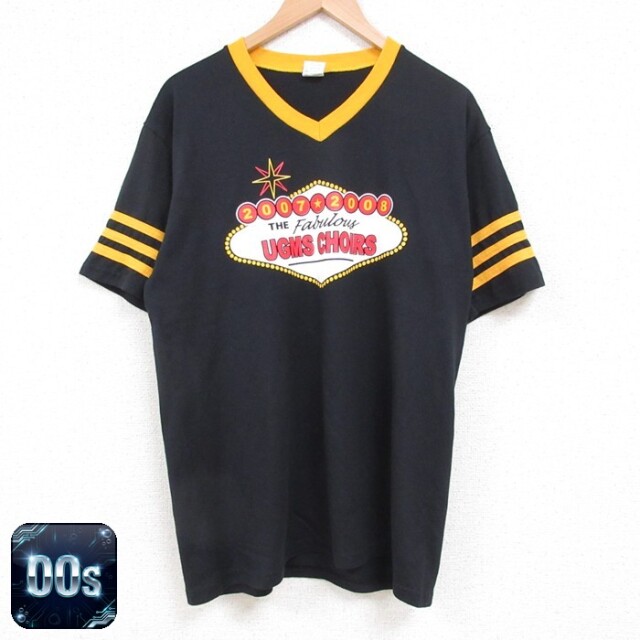 【50%OFF】00s 半袖Tシャツ Vネック ブラック L | 古着