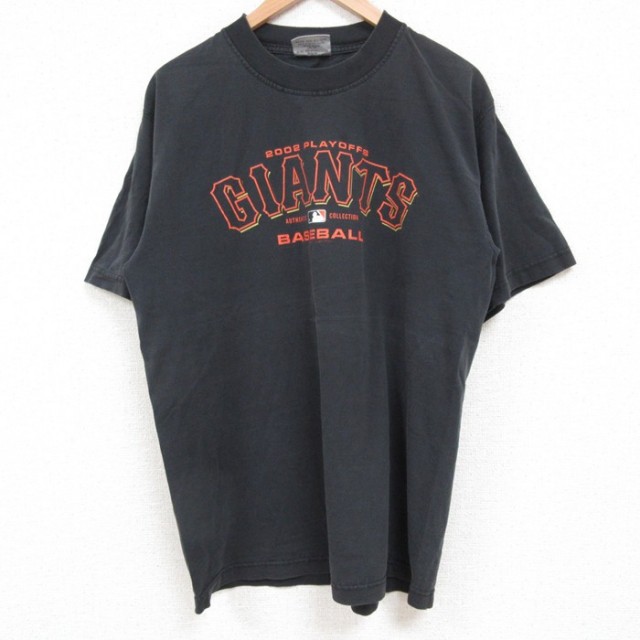 【50%OFF】マジェスティック 00s 半袖Tシャツ ニューヨークジャイアンツ ブラック L | 古着