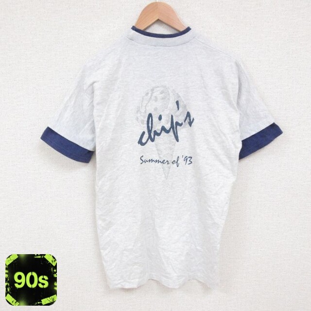 【50%OFF】90s 半袖Tシャツ アイスクリーム グレー M | 古着