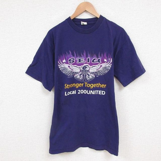 00s 半袖Tシャツ 鳥 パープル XL | 古着